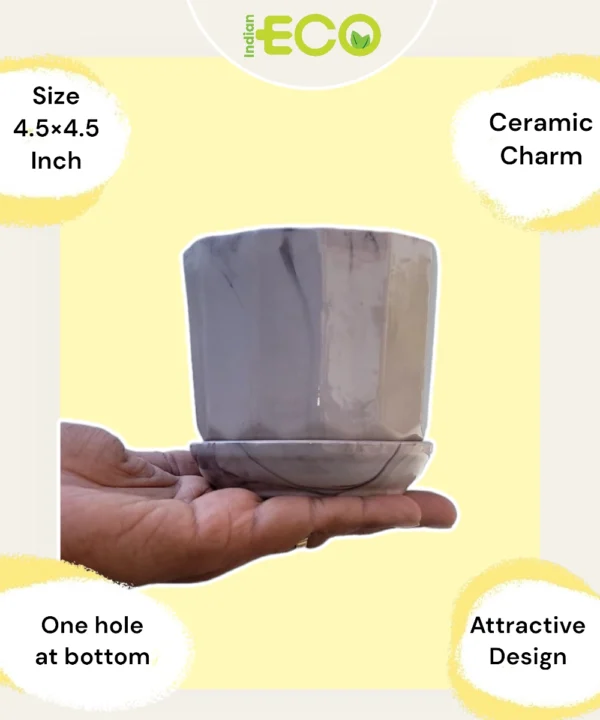 golden ceramic pots