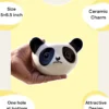 panda miniature ceramic pot