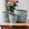 set of 3 designer pots