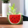 watermelon ceramic pot