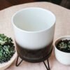 designer ceramic pots with stand