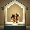 Beautiful LED Frame- Hut shape with miniature