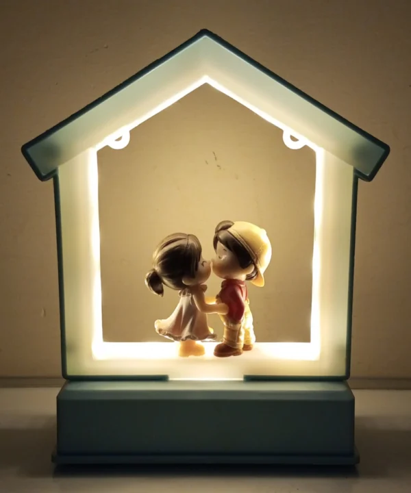 Beautiful LED Frame- Hut shape with miniature