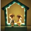 Beautiful LED Frame- Hut shape with miniature