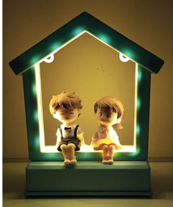 Beautiful LED Frame- Hut shape with miniature